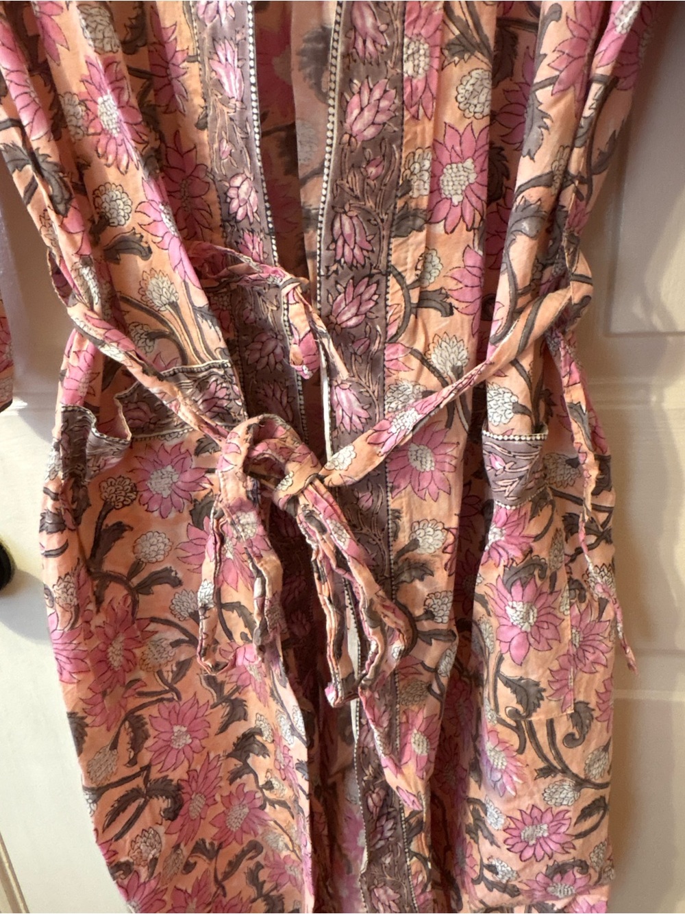 Handmade Cotton Kimono Robe - Picture 3 of 8